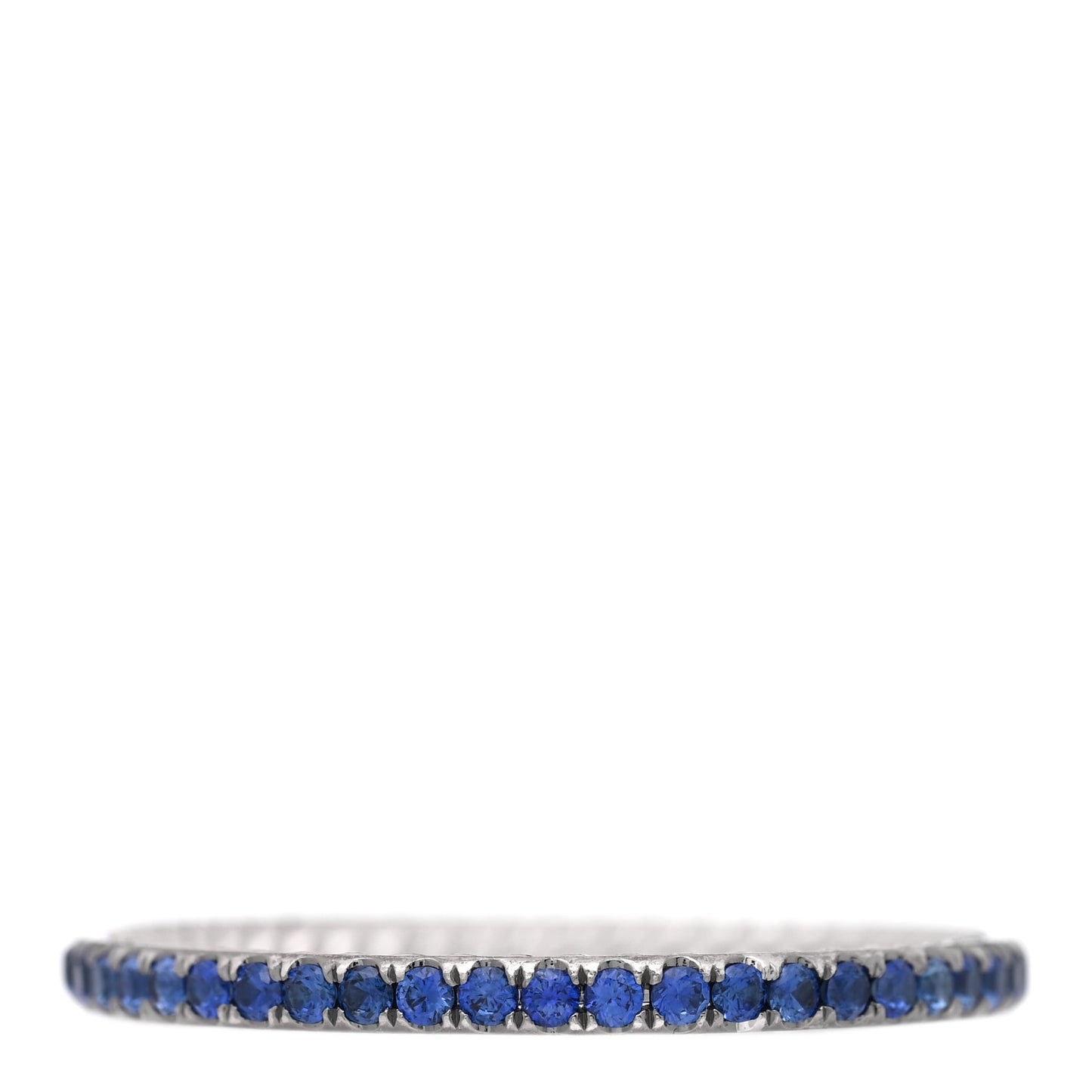 Platinum Blue Sapphire 1.85mm Eden Eternity Band Ring 66 11.5 49/5