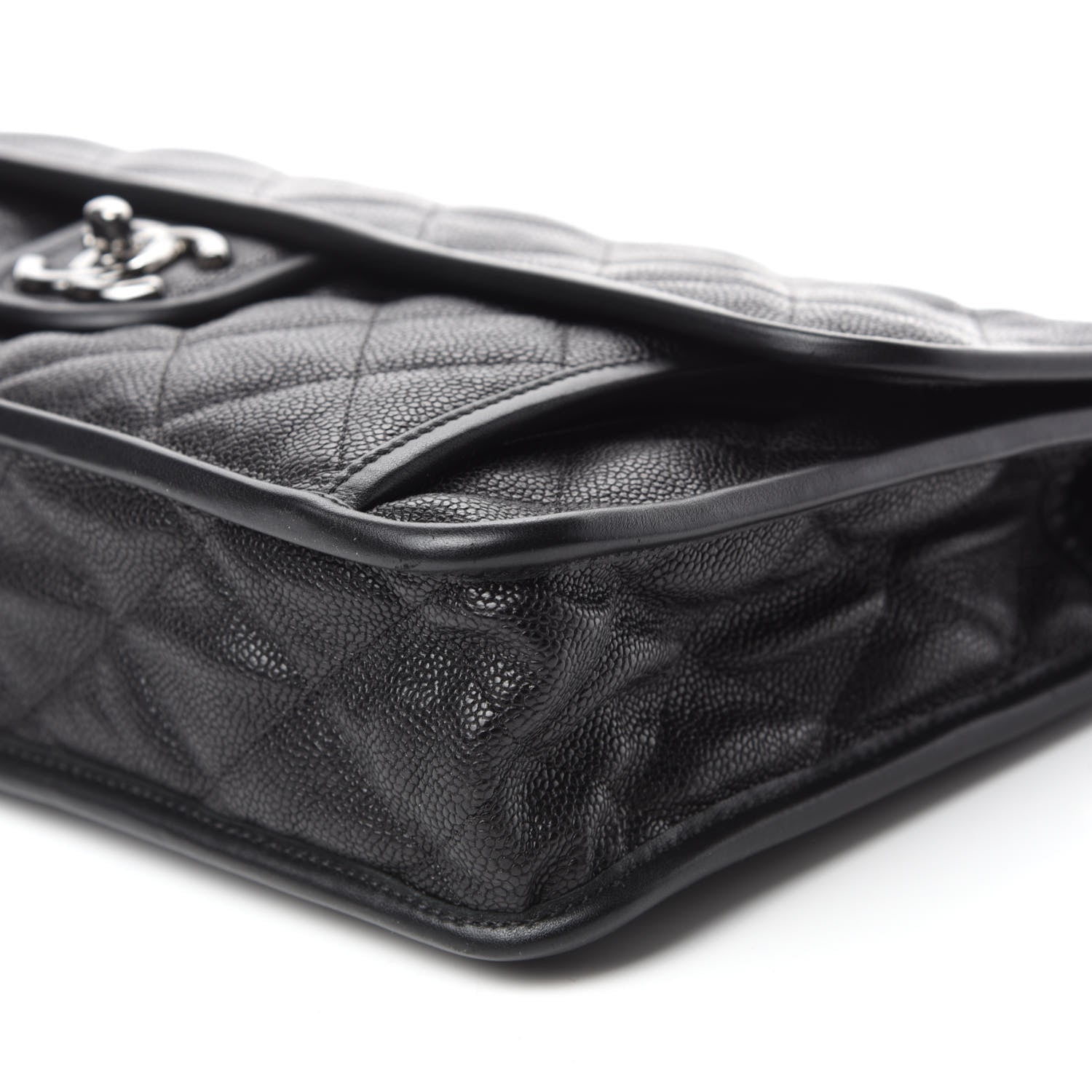 Chanel Caviar Quilted Large French Riviera Flap Black 7 of 10