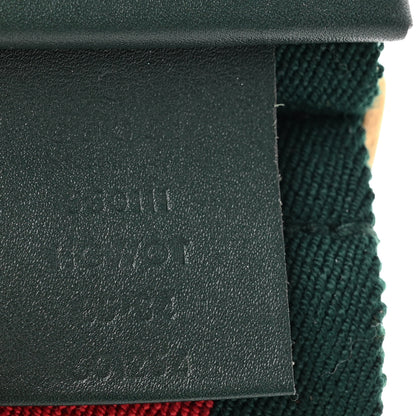 Gucci Elastic Web Crystal Embellished Plexiglass GG Marmont Belt 85 34 Red Green 3 of 3