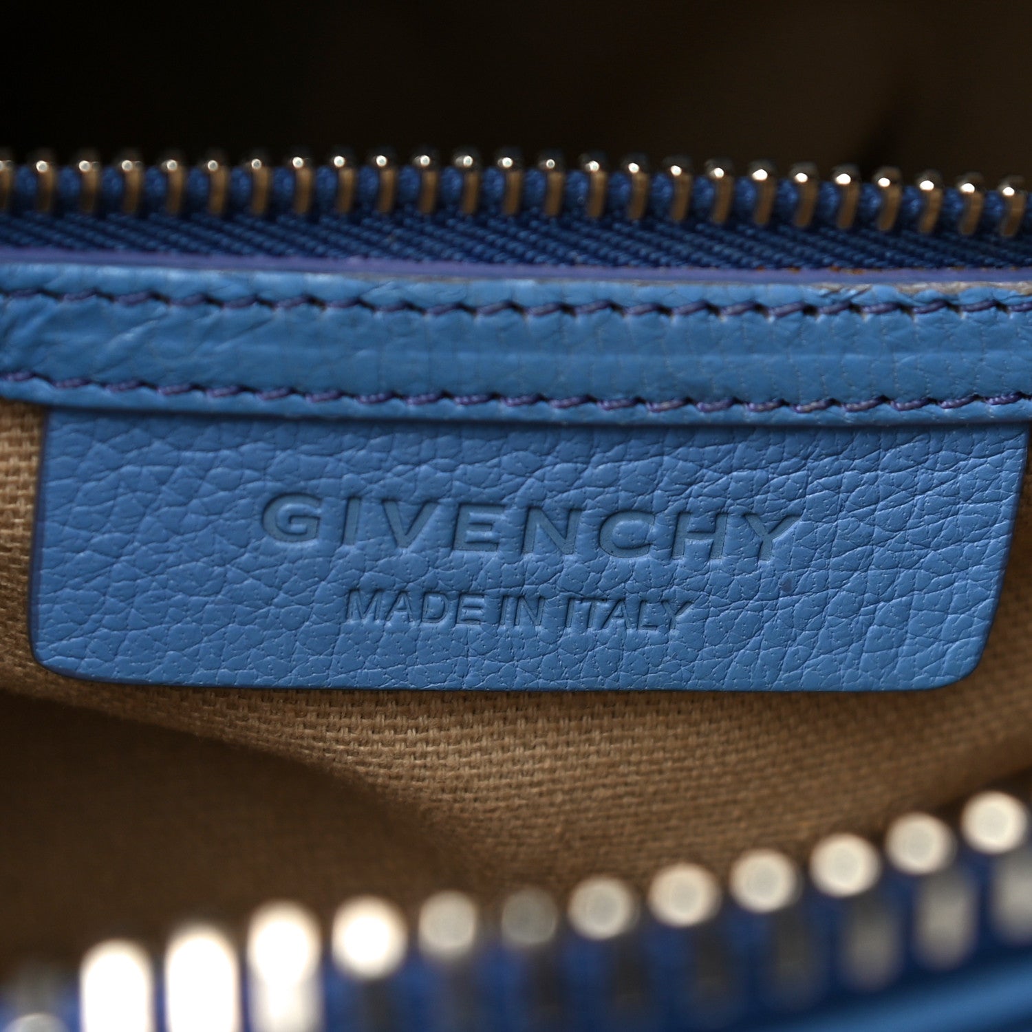 Givenchy Sugar Goatskin Mini Antigona Blue 9 of 21