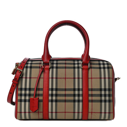 Burberry Horseferry Check Medium Alchester Bowling Bag Red 1 of 10