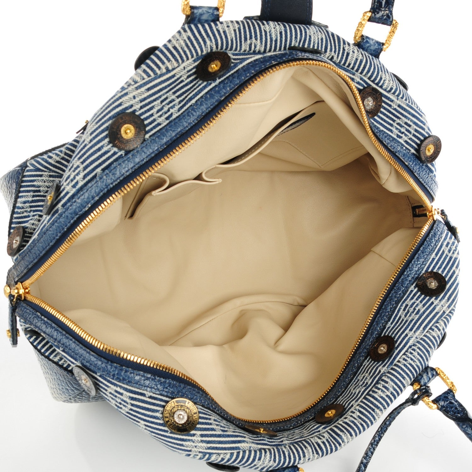 Louis Vuitton Denim Polka Dot Trunks and Bags Bowly 5 of 8