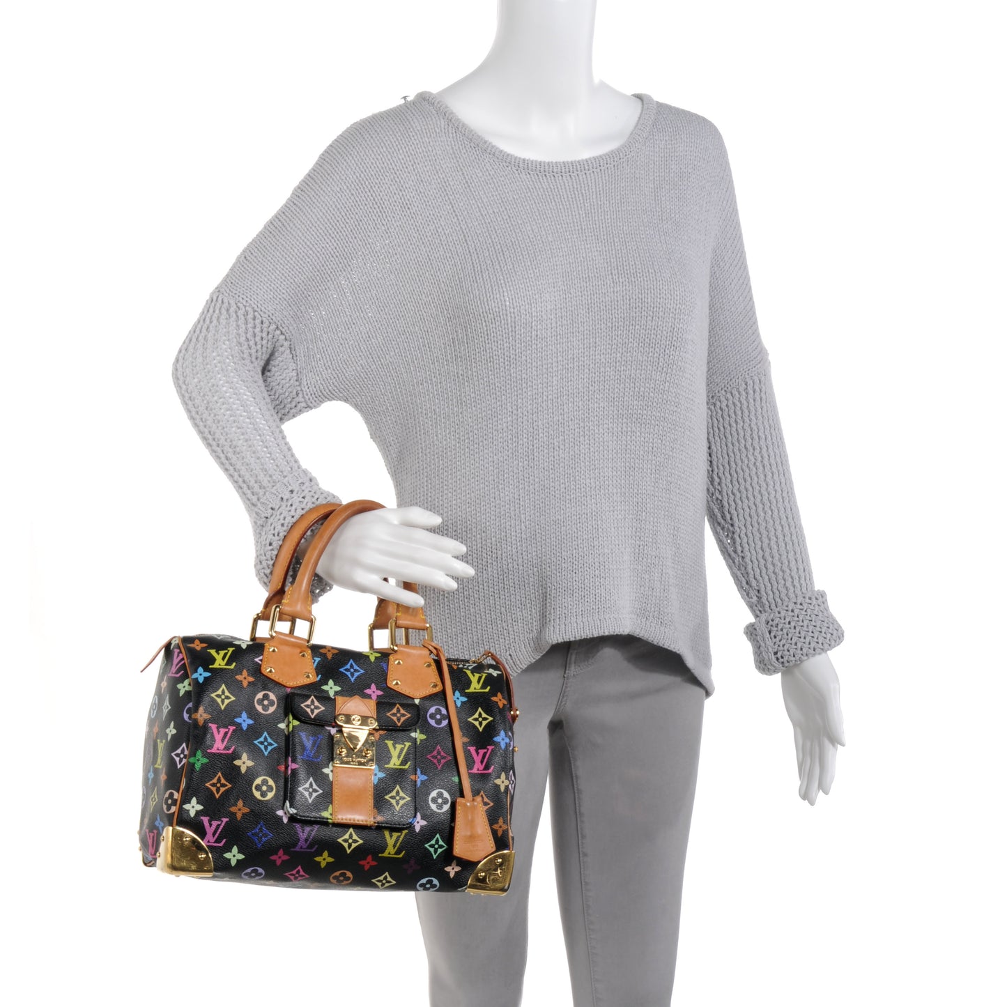 Monogram Multicolor Speedy 30 Black