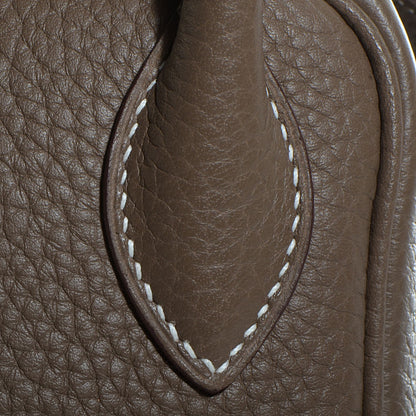 Hermes Taurillon Clemence Lindy 30 Etoupe 10 of 14