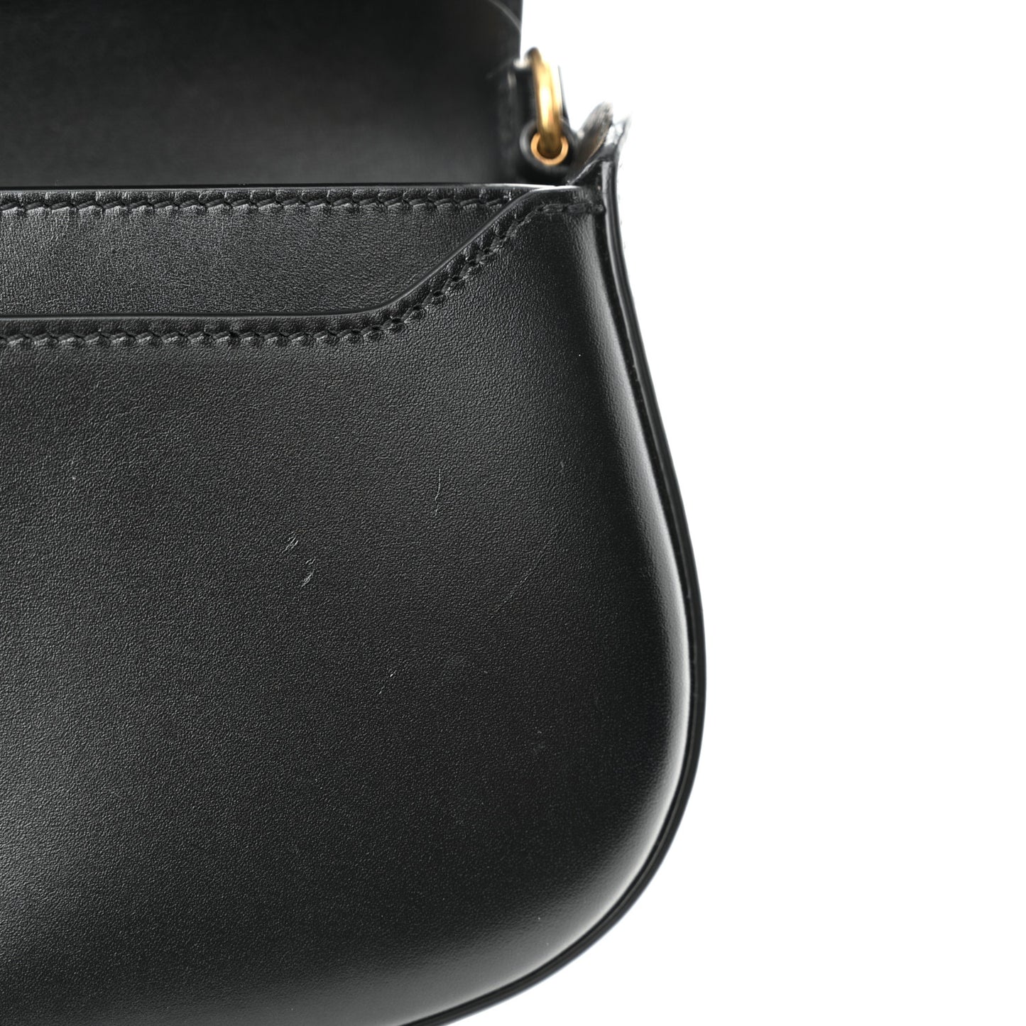 Calfskin Mini Voltaire Shoulder Bag Black