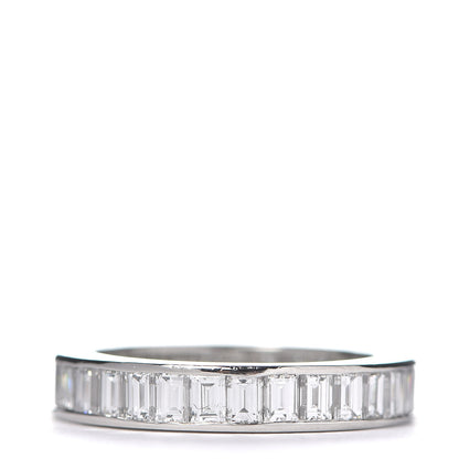 Tiffany Platinum Diamond 3mm Channel-Set Eternity Band Ring 51 5.75 3 of 5