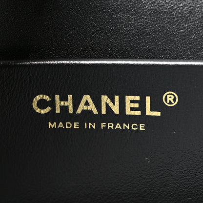 Chanel Mixed Fibers Magma Maxi Flap Yellow Black Red 5 of 10