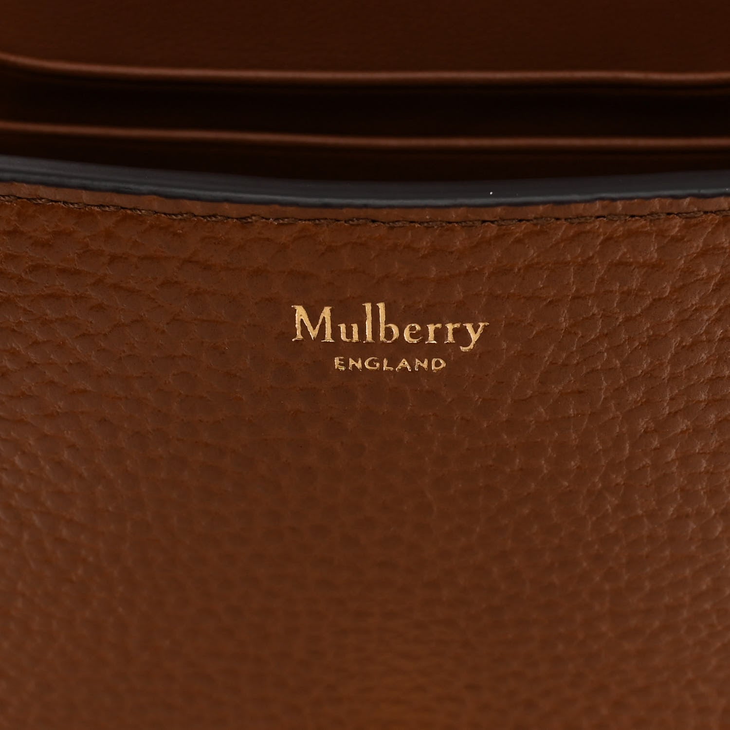 Mulberry Classic Grained Calfskin Small Darley Satchel Oak 6 of 9