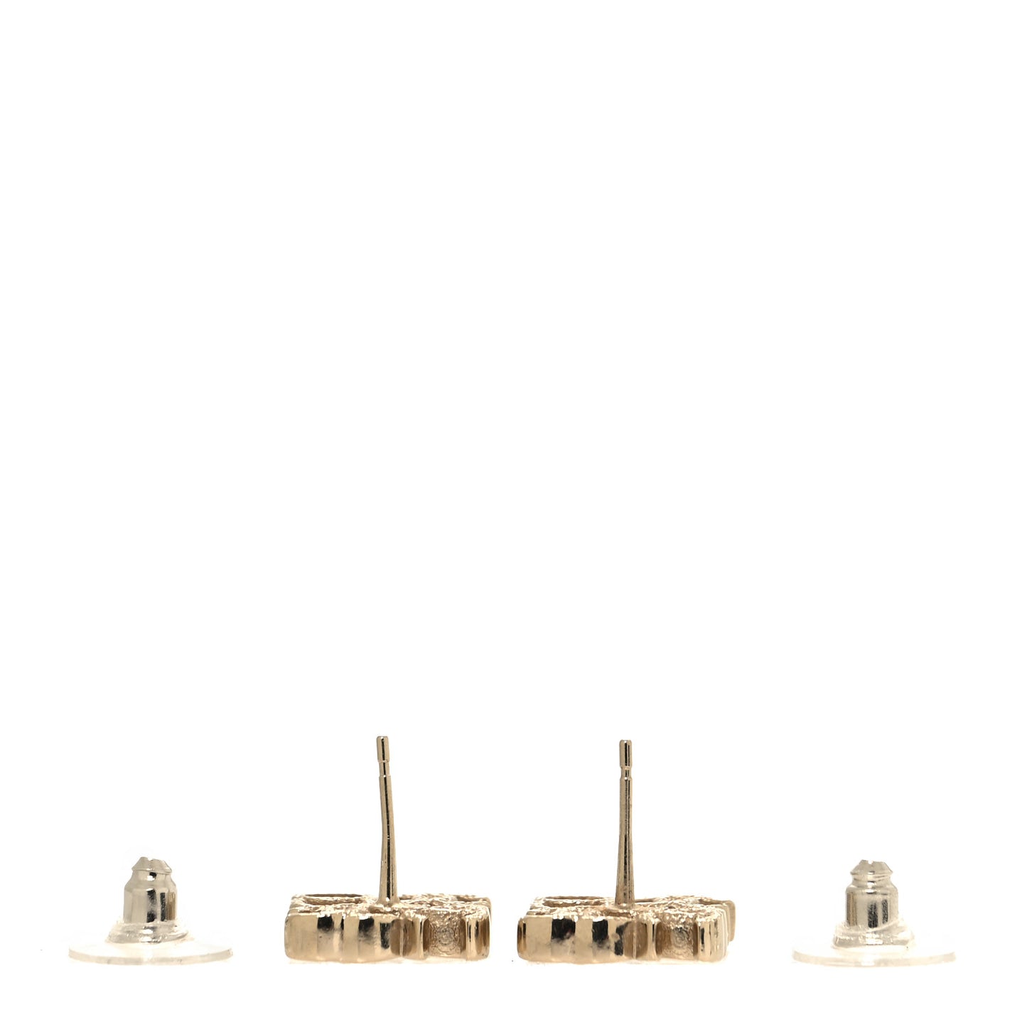 CC Logo Stud Earrings Gold