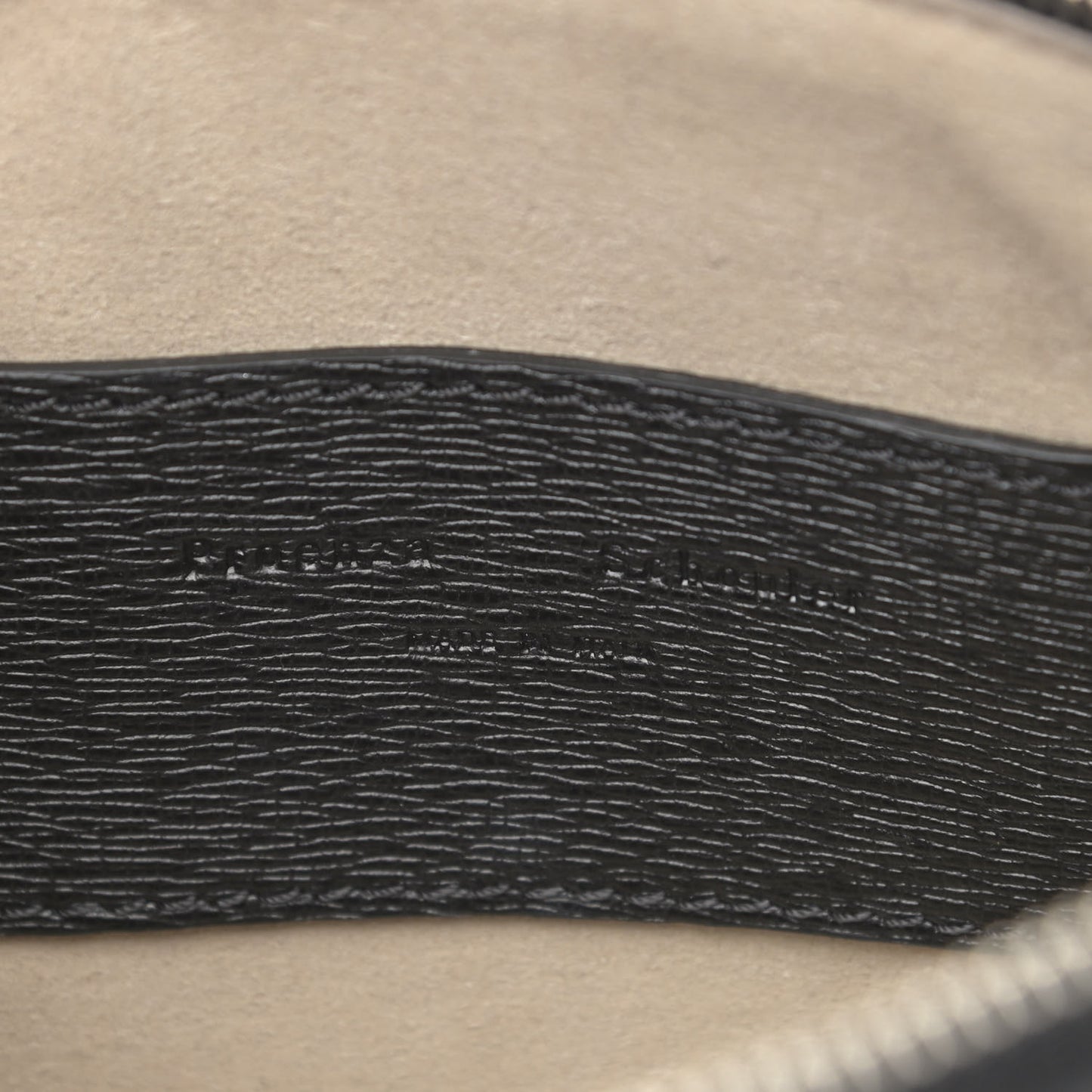 Embossed Grained Calfskin Buckle Box Bag Black