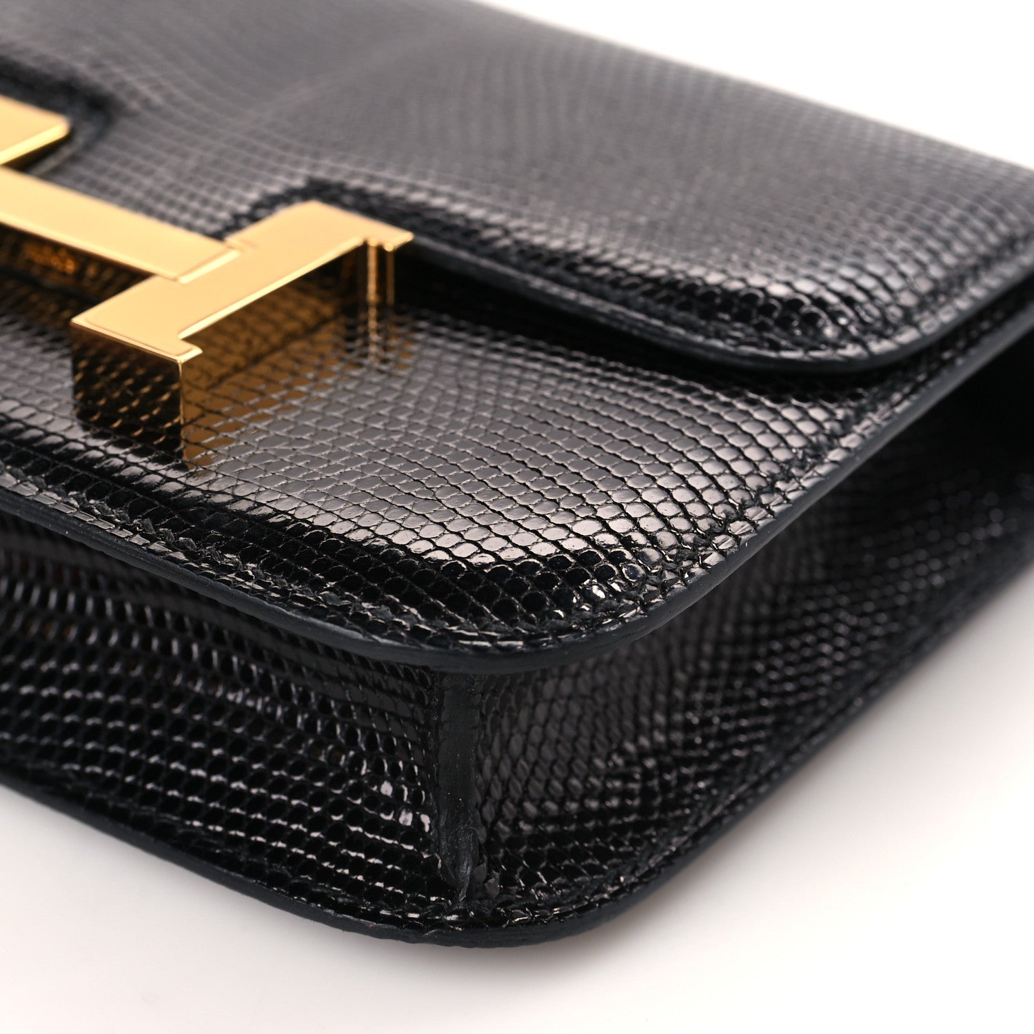 Hermes Lizard Niloticus Micro Constance 14 Black 9 of 10