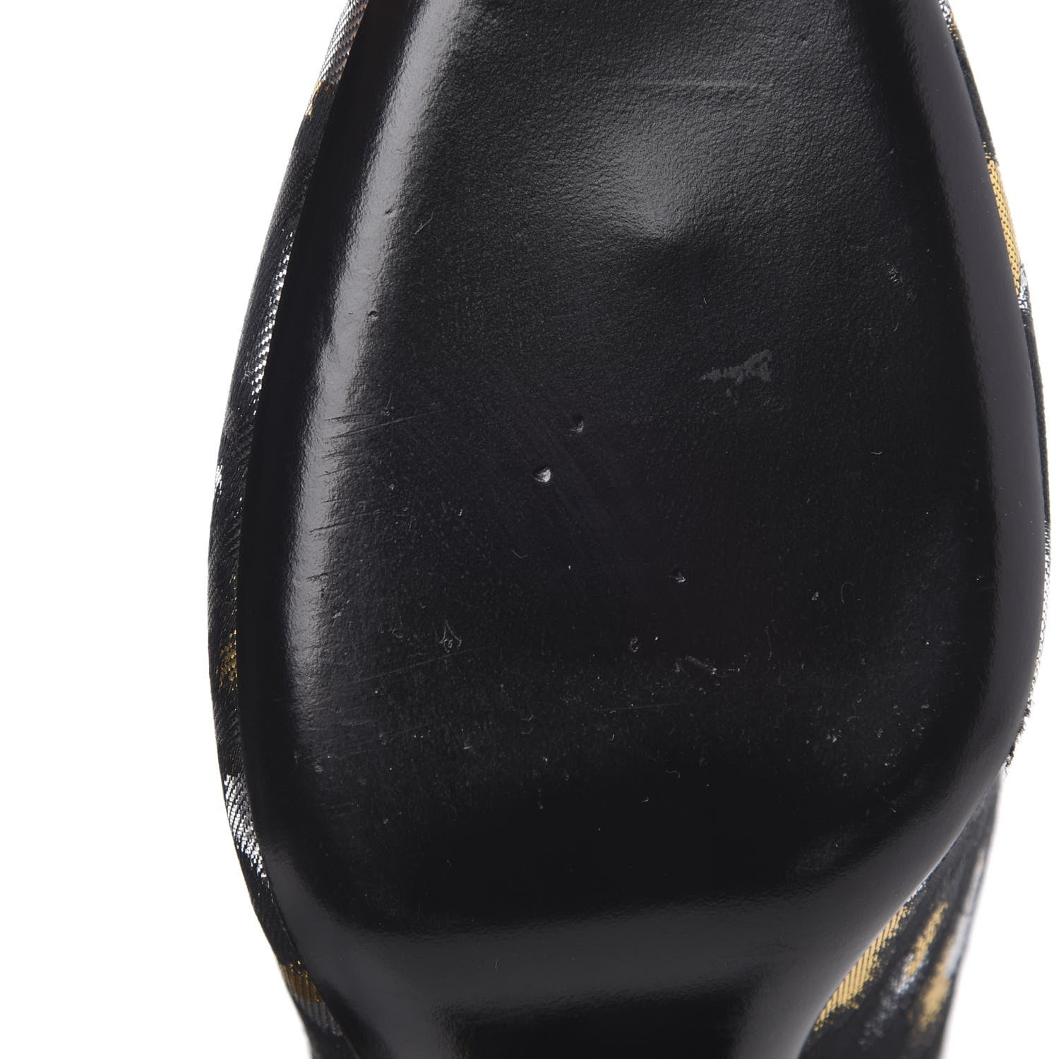 Saint Laurent Jacquard Leopard Loulou Ankle Boots 35.5 Oro 8 of 8