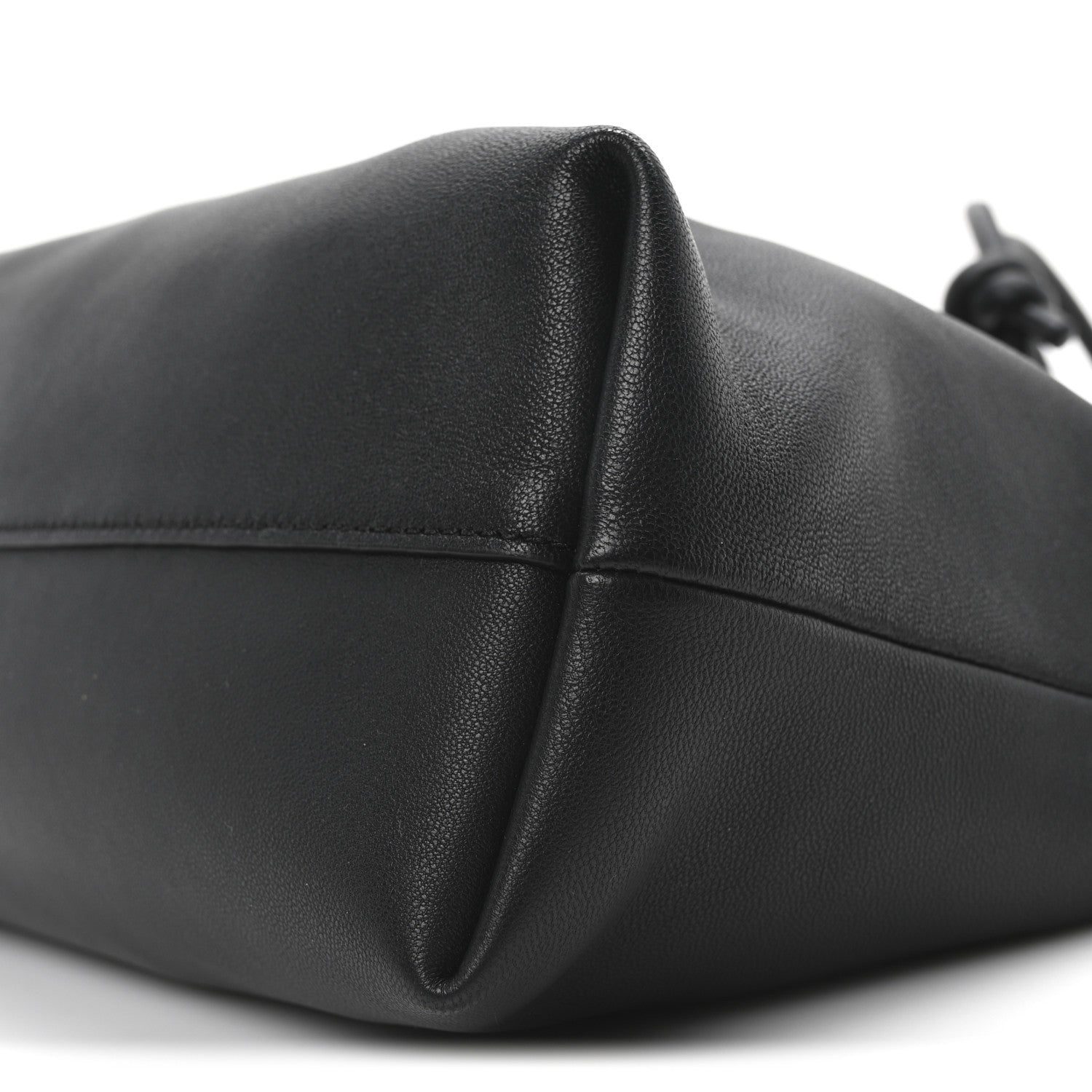 Loewe Mellow Nappa Medium Donut Chain Flamenco Knot Clutch Black 9 of 9