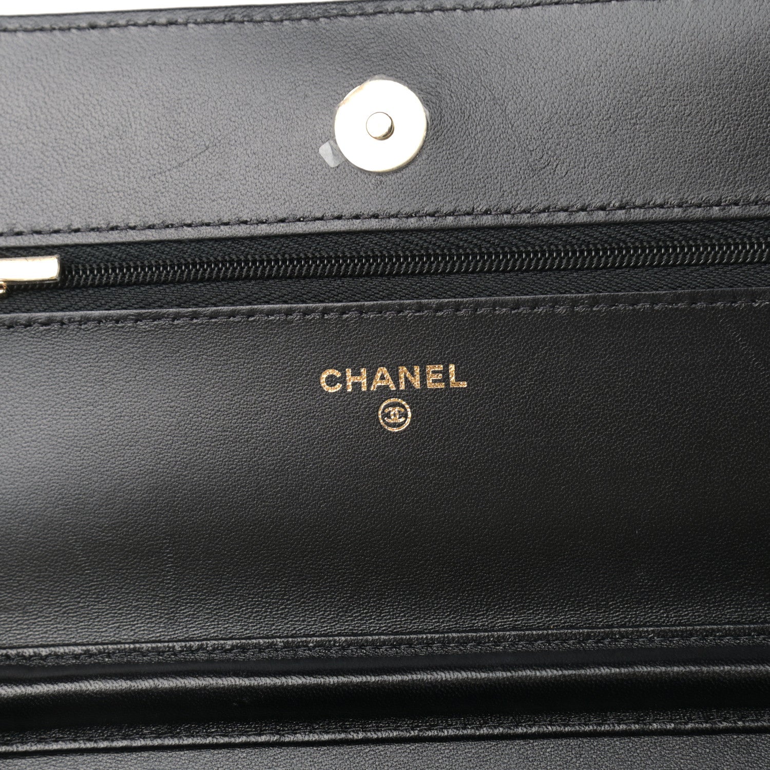 Chanel Lambskin Quilted Coco Bow Wallet On Chain WOC Black 5 of 11