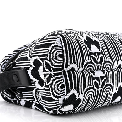Prada Maglia Jacquard Signaux Bag Black White 9 of 10