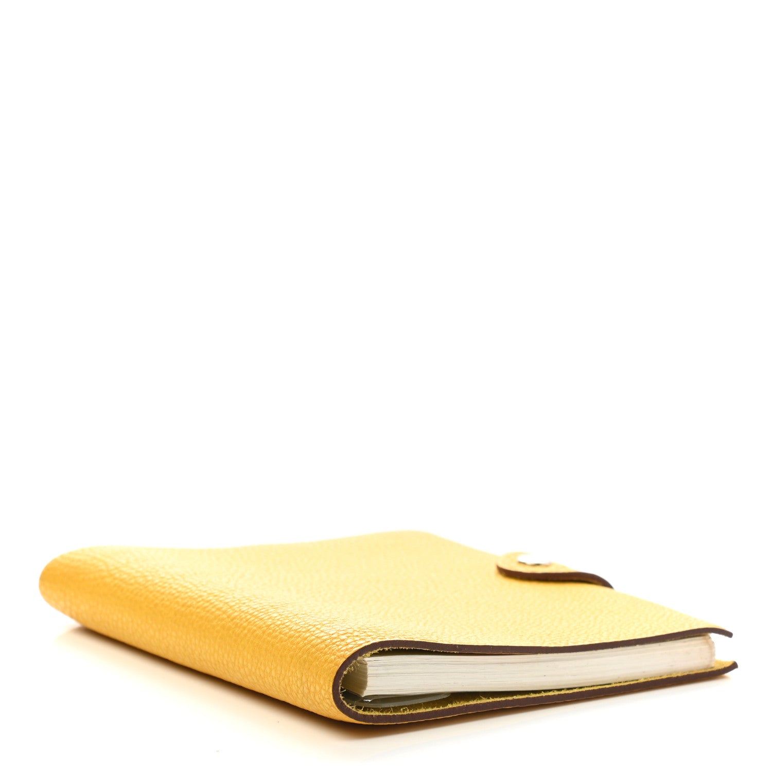 Hermes Togo Ulysse PM Notebook Cover Jaune Ambre 4 of 6