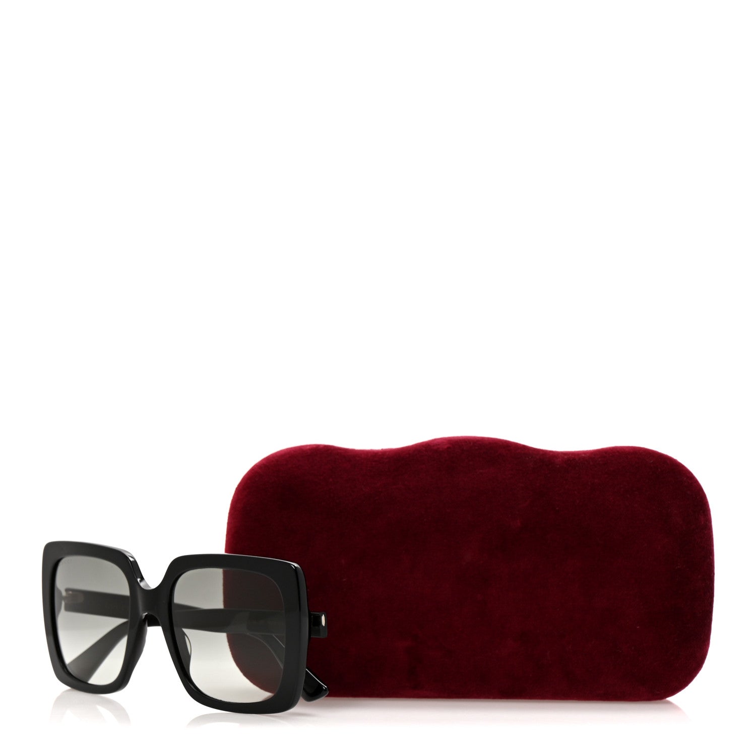 Gucci Crystal Square Frame GG Sunglasses GG0418S Black 9 of 9