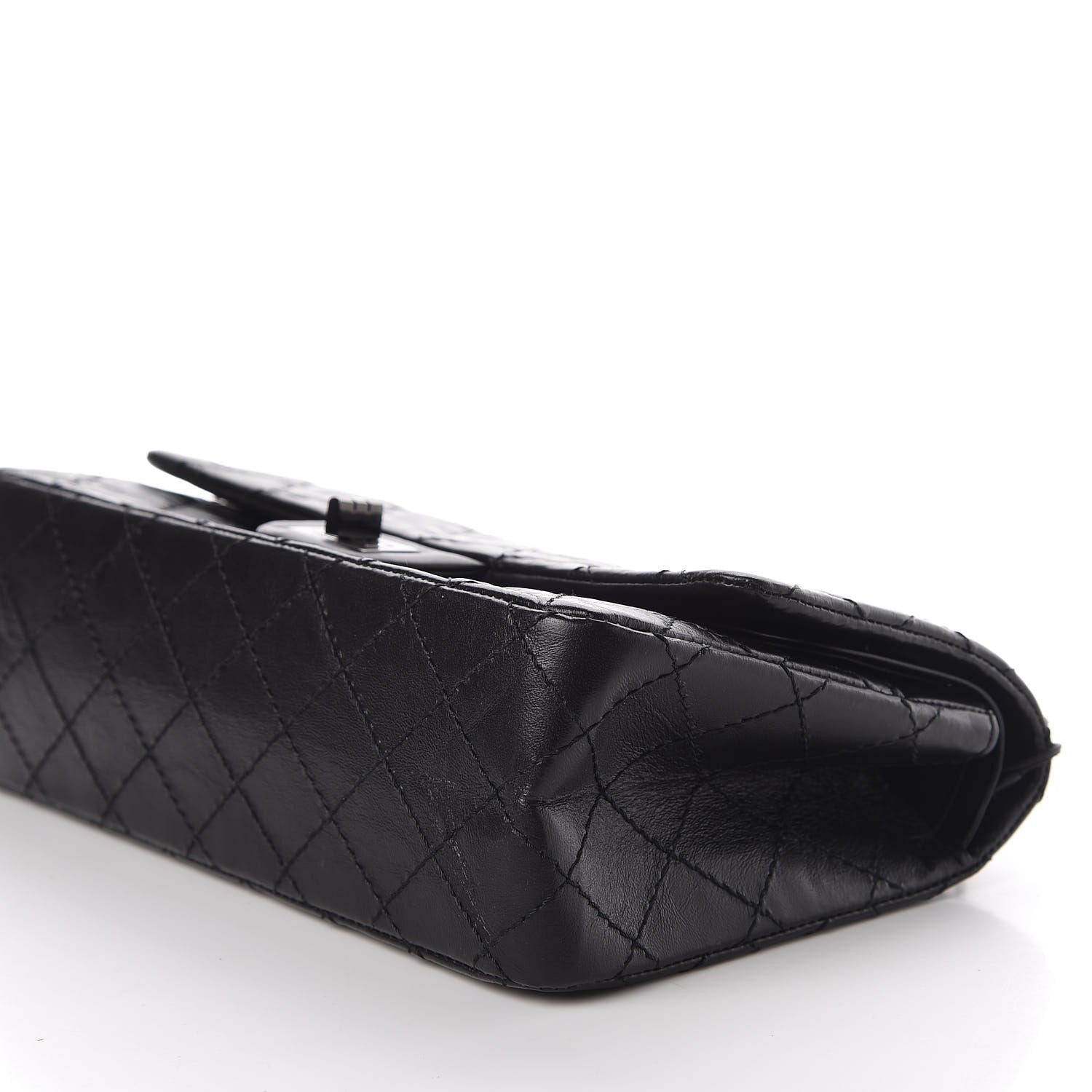 Chanel Aged Calfskin Quilted 2.55 Reissue 225 Flap So Black 8 of 11