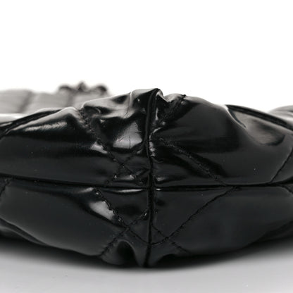 Chanel Vinyl Quilted In The Business Flap Bag Black 10 of 12