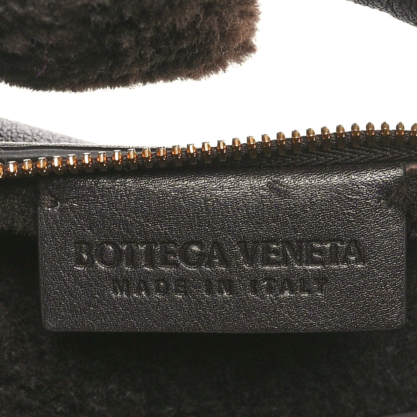 Calfskin Shearling Aviator Mini Jodie Dark Brown Fondant