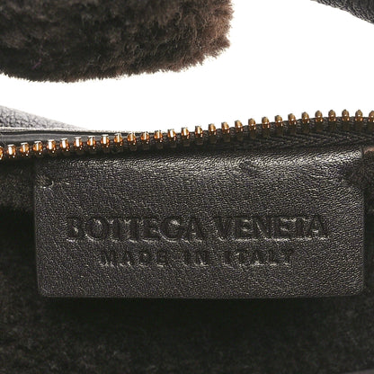 Bottega Veneta Calfskin Shearling Aviator Mini Jodie Dark Brown Fondant 6 of 9