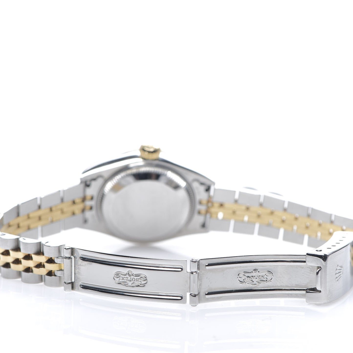 Stainless Steel 18K Yellow Gold 26mm Oyster Perpetual Datejust Watch White Roman 69173