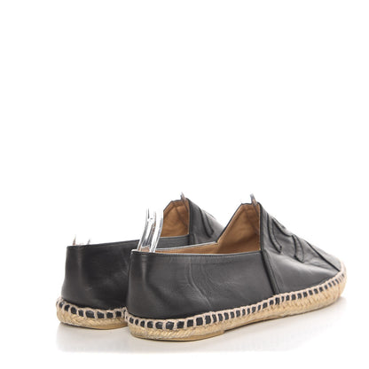 Chanel Lambskin CC Cap Toe Espadrilles 39 Black 4 of 9