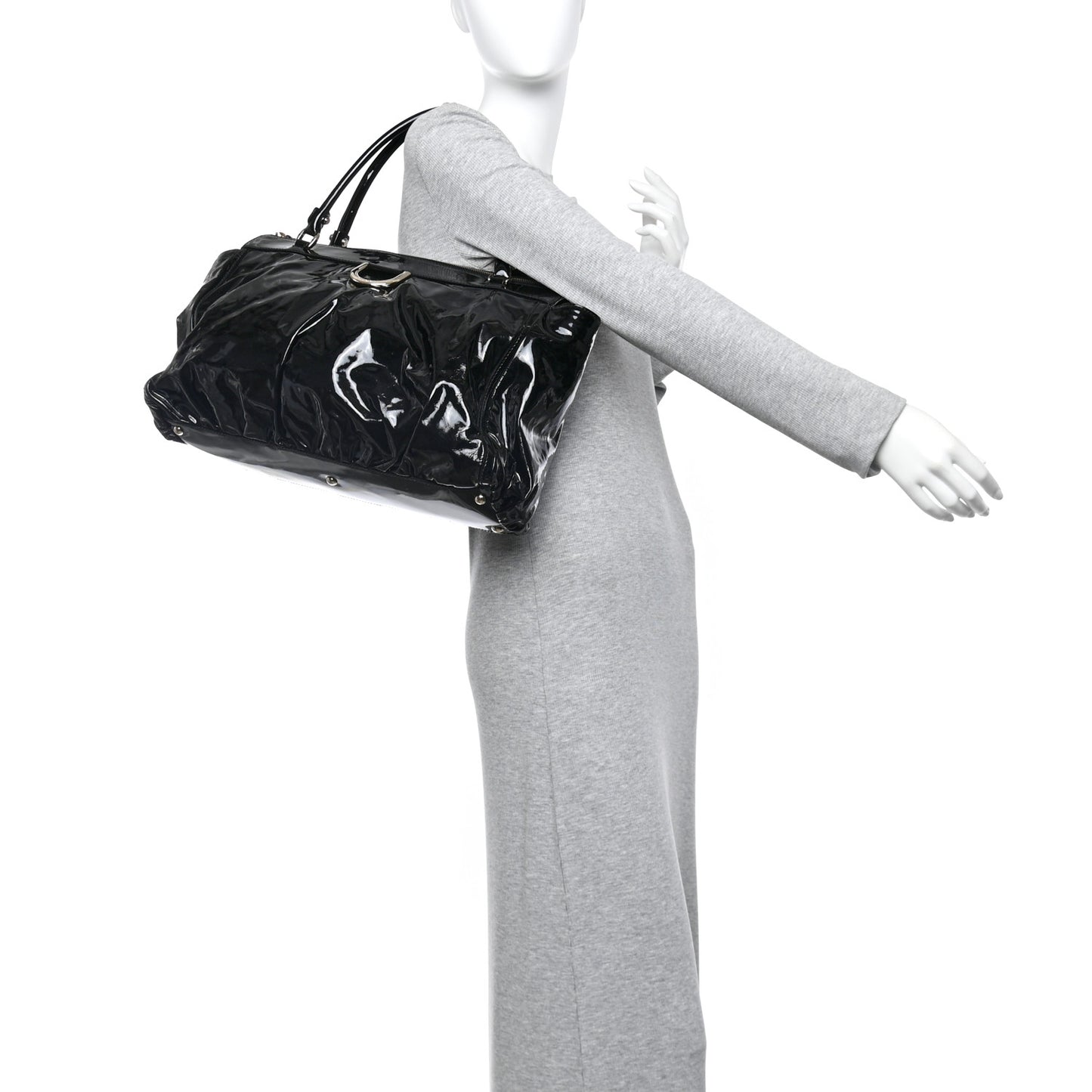 Patent D Gold Tote Black