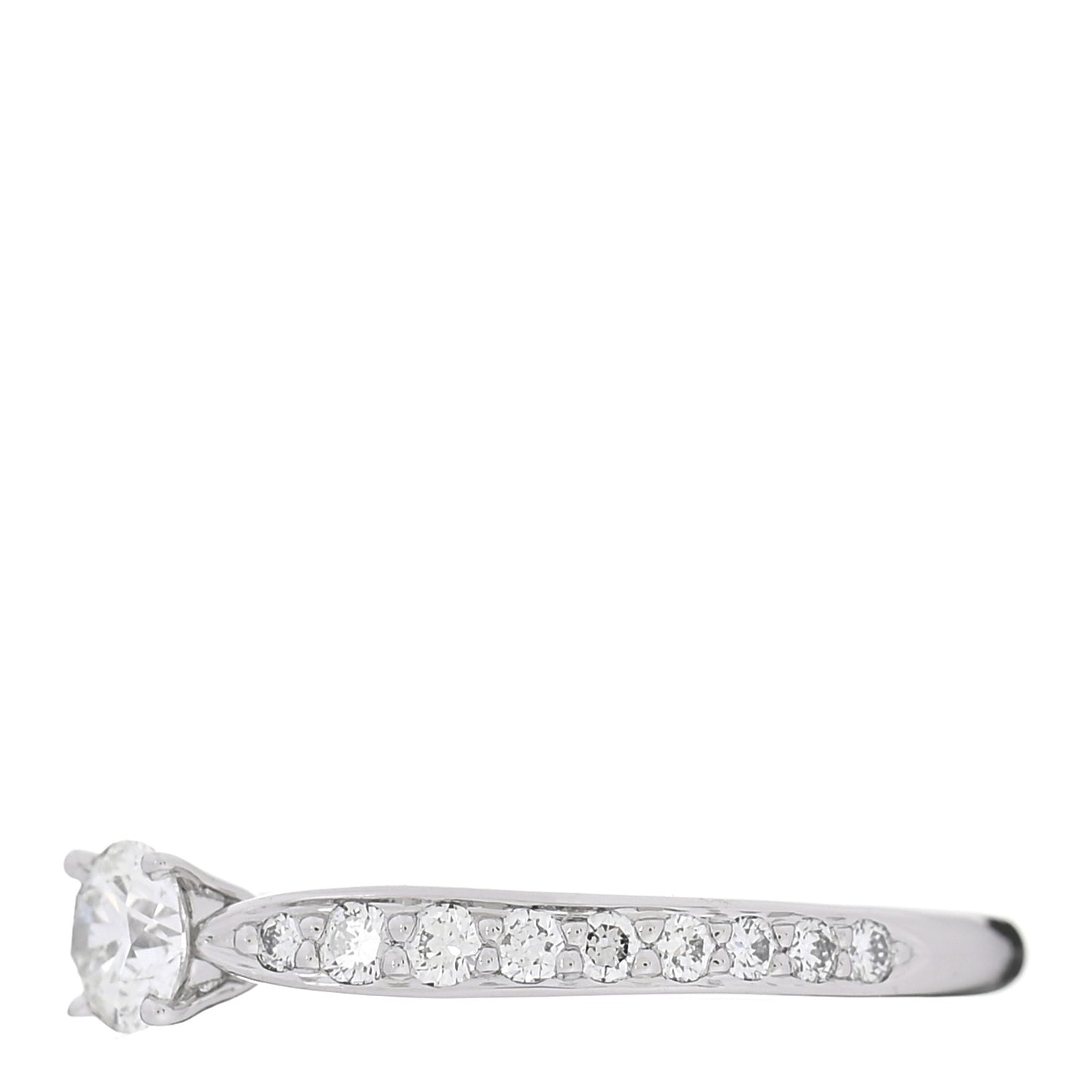 Platinum Diamond .21ct Round Brilliant Harmony Engagement Ring 49 5
