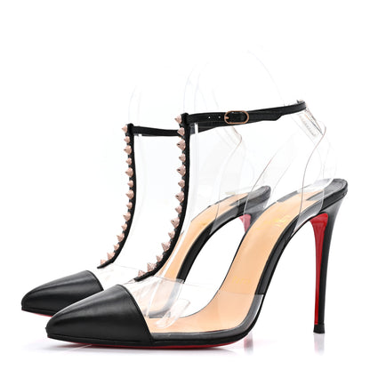 Christian Louboutin Kid PVC Nosy Spikes 100 Pumps 36 Black 3 of 12