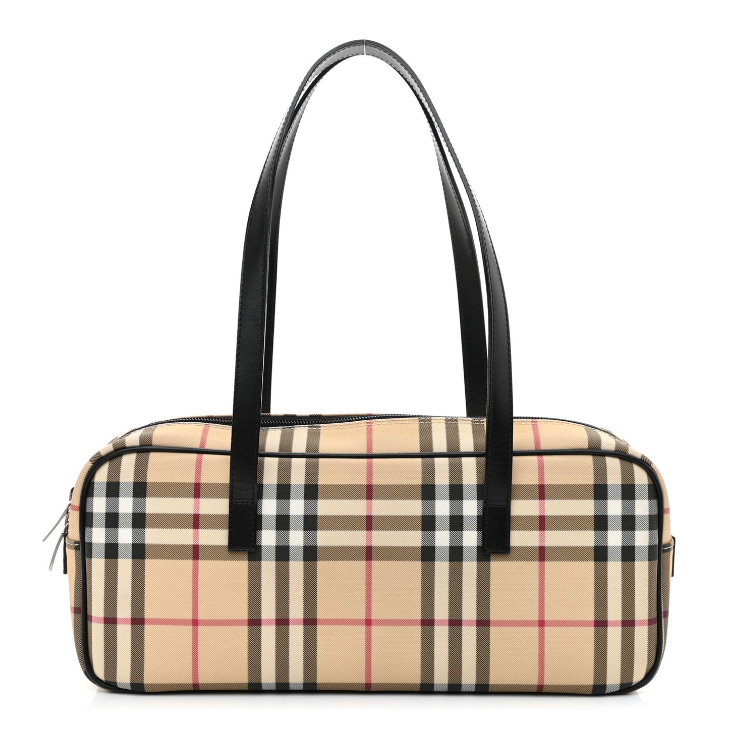 House Check Shoulder Bag Black