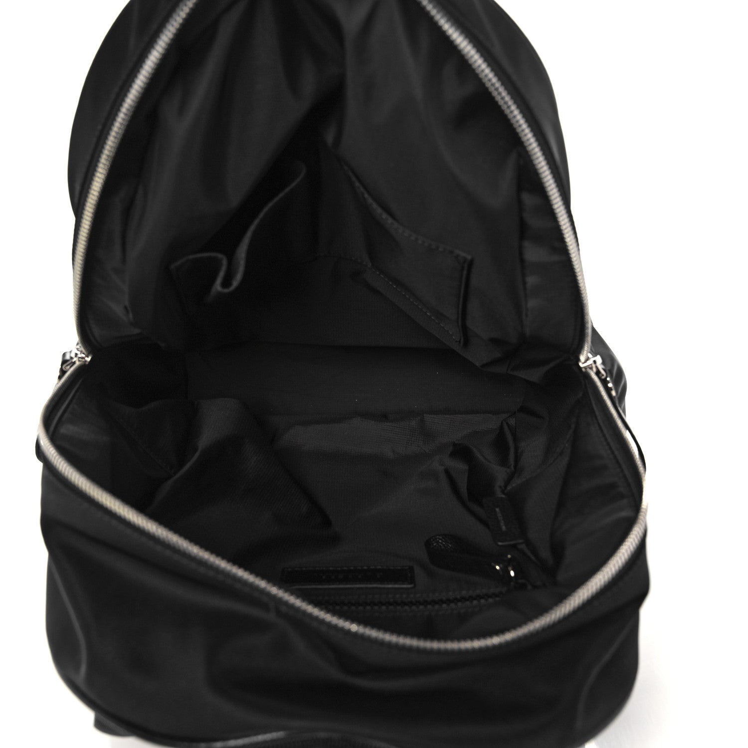 Burberry Nylon Logo Print Backpack Black 5 of 12