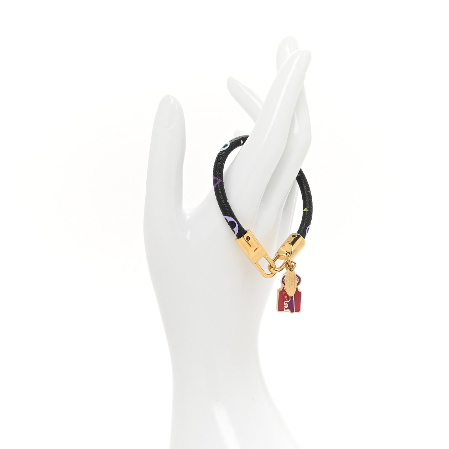 Monogram Multicolor Luck It Bracelet 17 Black