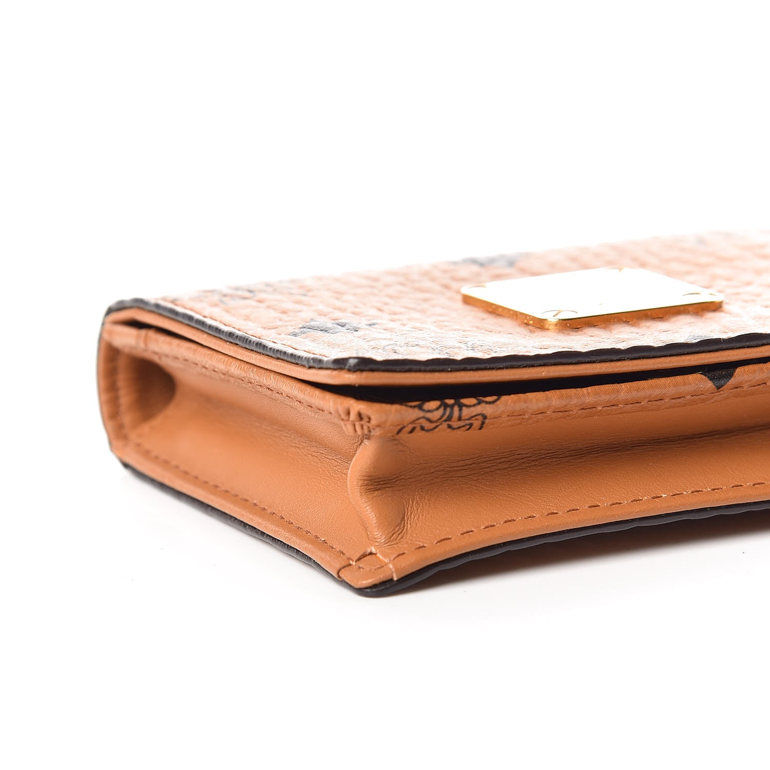 MCM Visetos Heritage Card Case Cognac 5 of 10