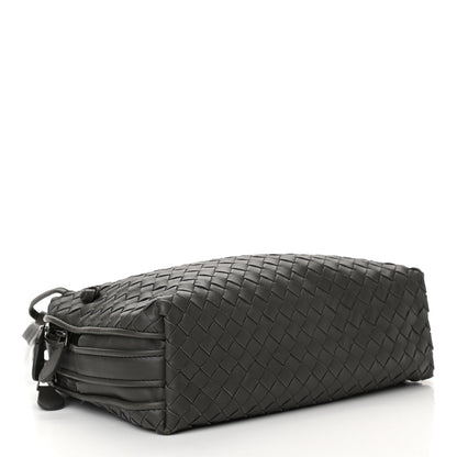 Bottega Veneta Nappa Intrecciato Crossbody Messenger Light Grey 4 of 12