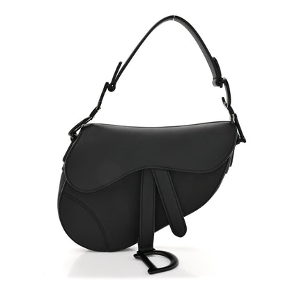 Christian Dior Ultra Matte Calfskin Mini Saddle Bag Black 1 of 10