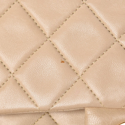 Chanel Lambskin Quilted Small Double Flap Beige 9 of 16