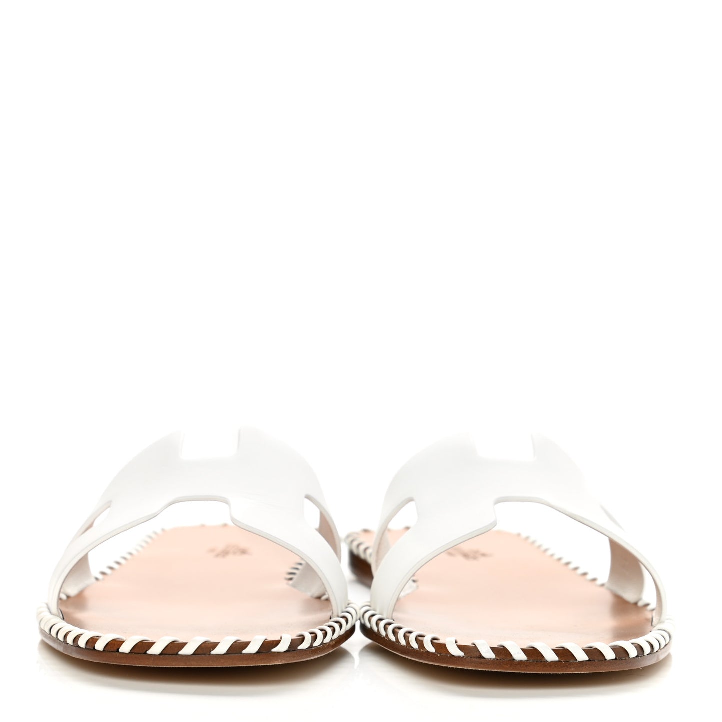 Calfskin Braided Oran Sandals 40.5 White
