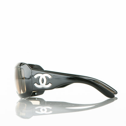 Chanel Mother of Pearl CC Sunglasses 5076-H Black 3 of 8