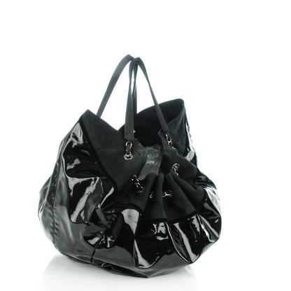 Chanel Vinyl Large Stretch Spirit Cabas Black 3 of 8