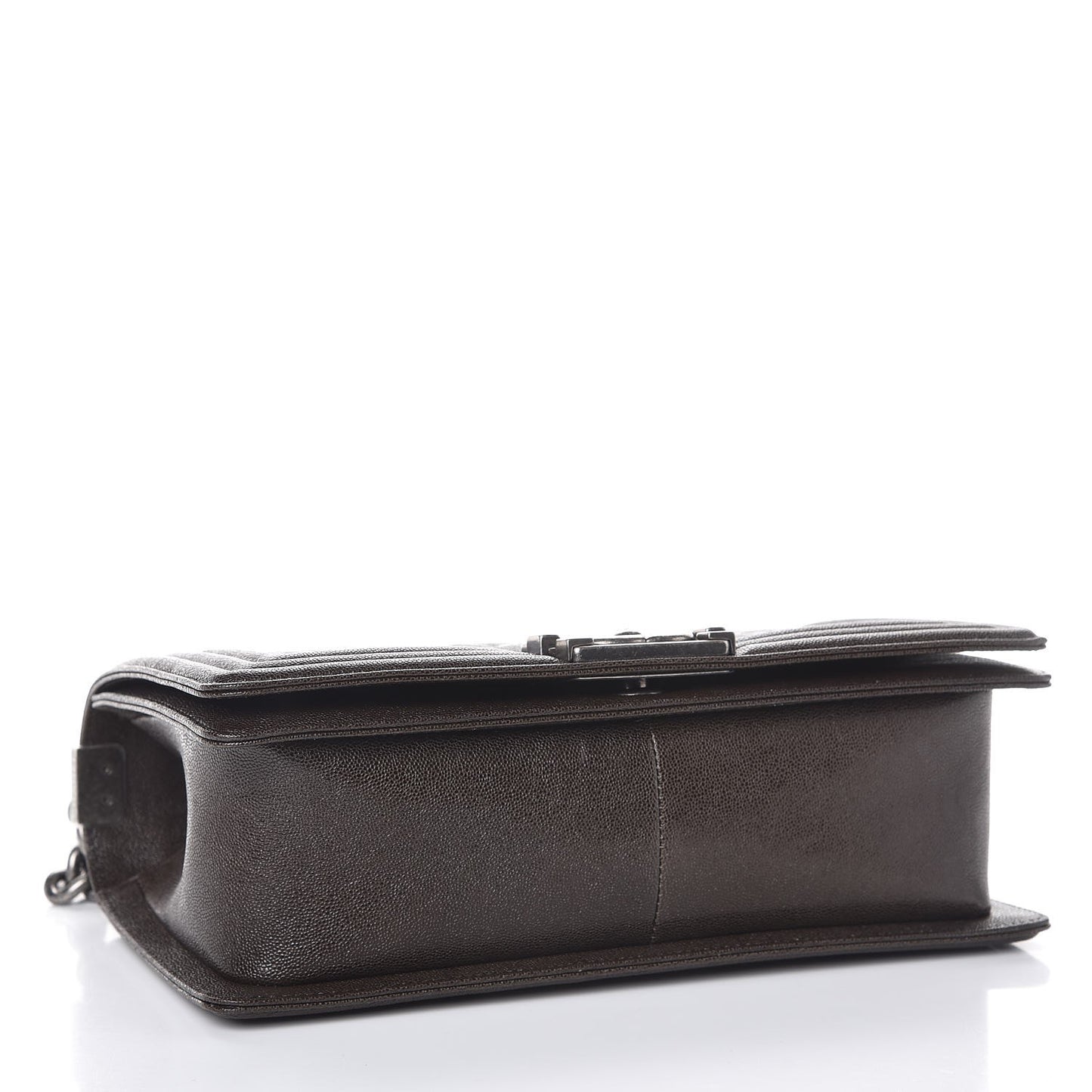 Caviar Quilted Medium Boy Flap Brown