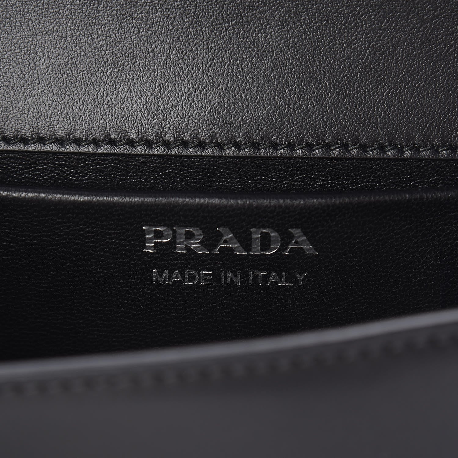 Prada City Calfskin Saffiano Studded Elektra Clutch Black 6 of 10