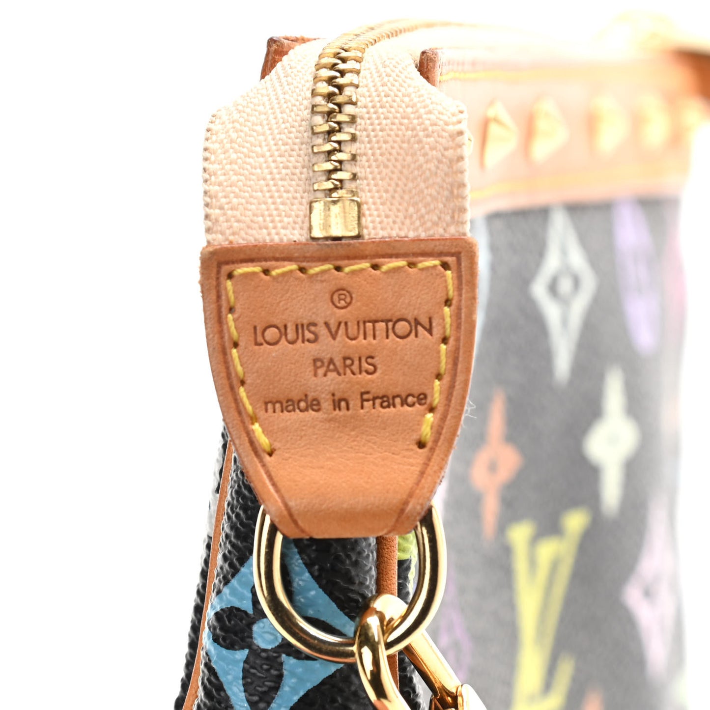 Monogram Multicolor Pochette Accessories Black