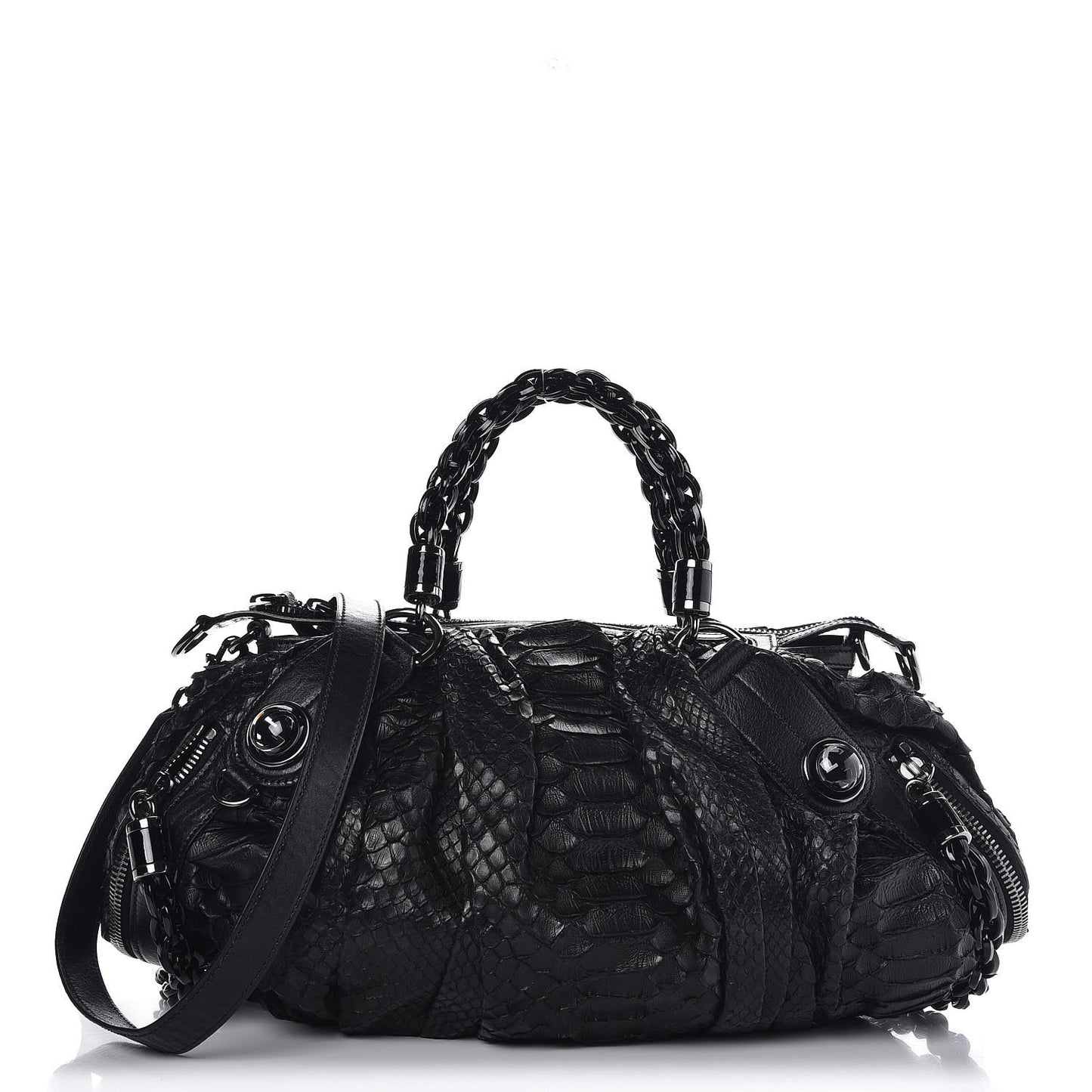 Python Medium Galaxy Satchel Black
