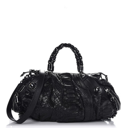 Gucci Python Medium Galaxy Satchel Black 1 of 8