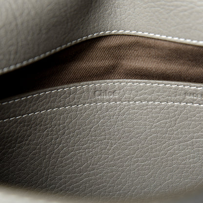 Chloe Calfskin Medium Marcie Round Crossbody Bag Cashmere Grey 5 of 9
