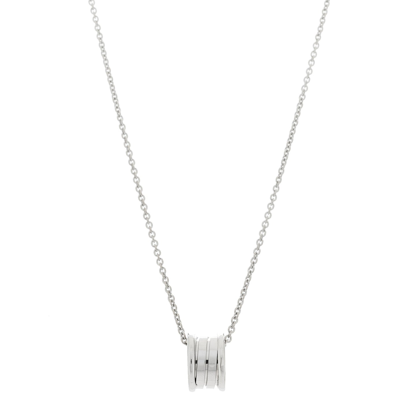 18K White Gold B.Zero1 Pendant Necklace
