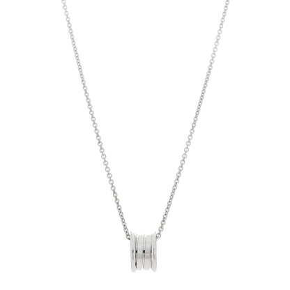 Bulgari 18K White Gold B.Zero1 Pendant Necklace 1 of 6