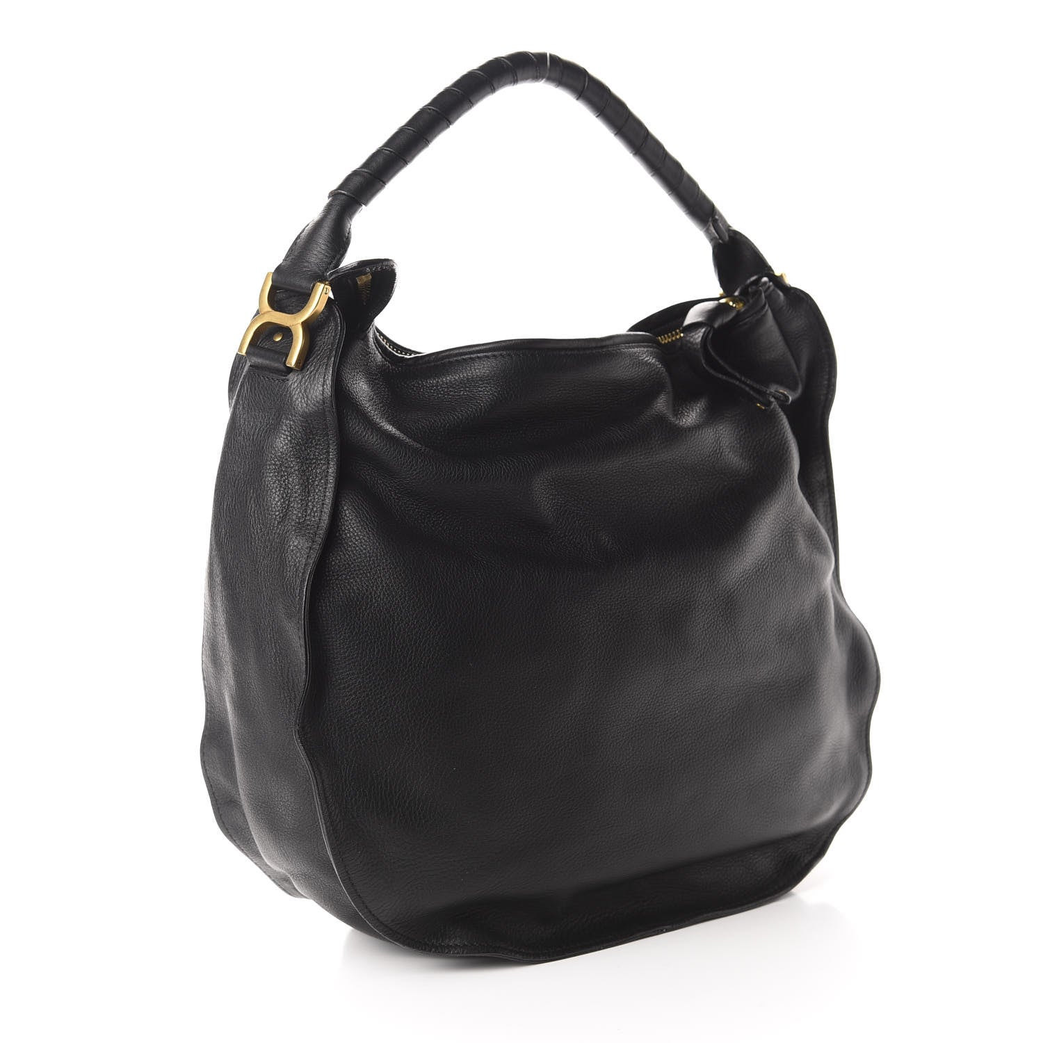 Chloe Calfskin Large Braided Marcie Hobo Black 3 of 10