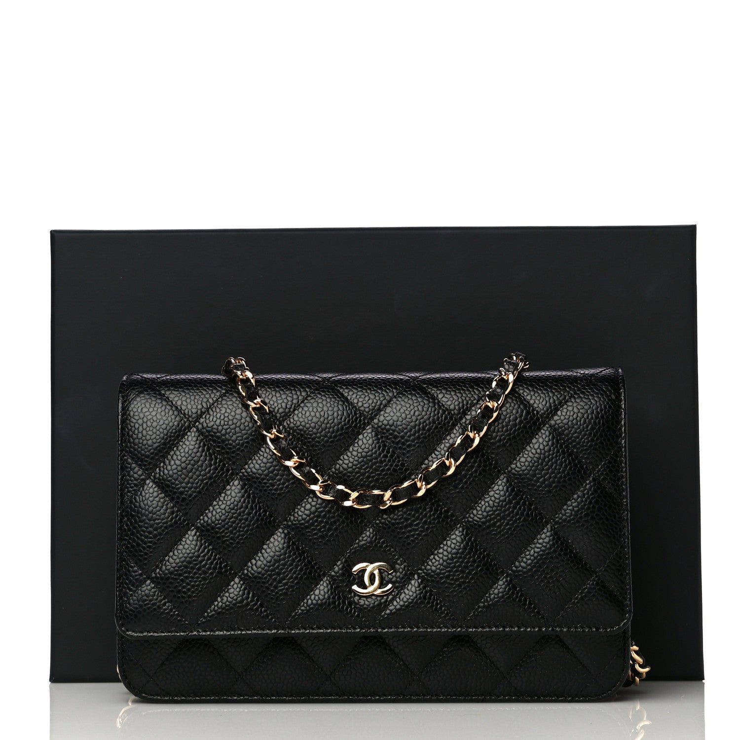 Chanel Caviar Quilted Wallet On Chain WOC Black 11 of 11
